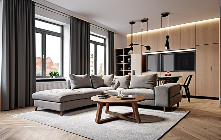 **

"A modern apartment interior in Warsaw, Poland, showcasing a well-calculated ROI displayed on a tablet screen. The scene should evoke a sense of financial security and smart investment, featuring a cozy living room with Polish design elements."

**